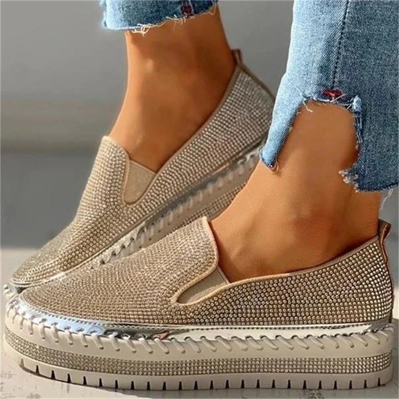 Sew On Rhinestone - Women's Shoes 2022 Fashion Flats Rhinestone