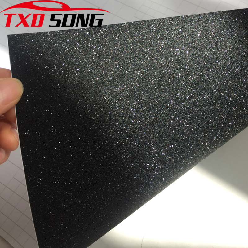 Glitter Vinyl Roll - 50CM*300CM black Glitter Diamond Vinyl Films