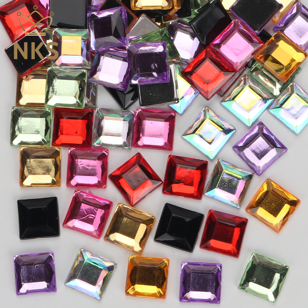 NKS 10mm 12mm Faceted Square C – Hotfix Rhinestone Sheet recenzja i cena