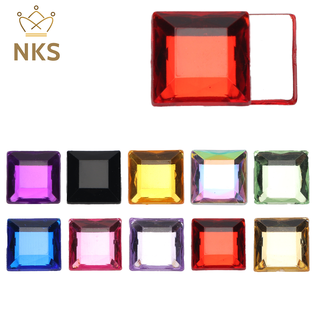 NKS 10mm 12mm Faceted Square C – Hotfix Rhinestone Sheet recenzja i cena