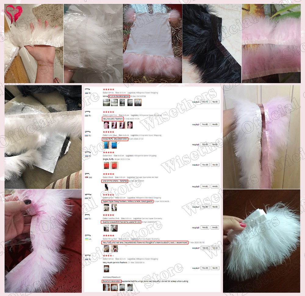1 Meter Fancy Soft Fluffy Dyed – Feather Trim Marabou recenzja i cena