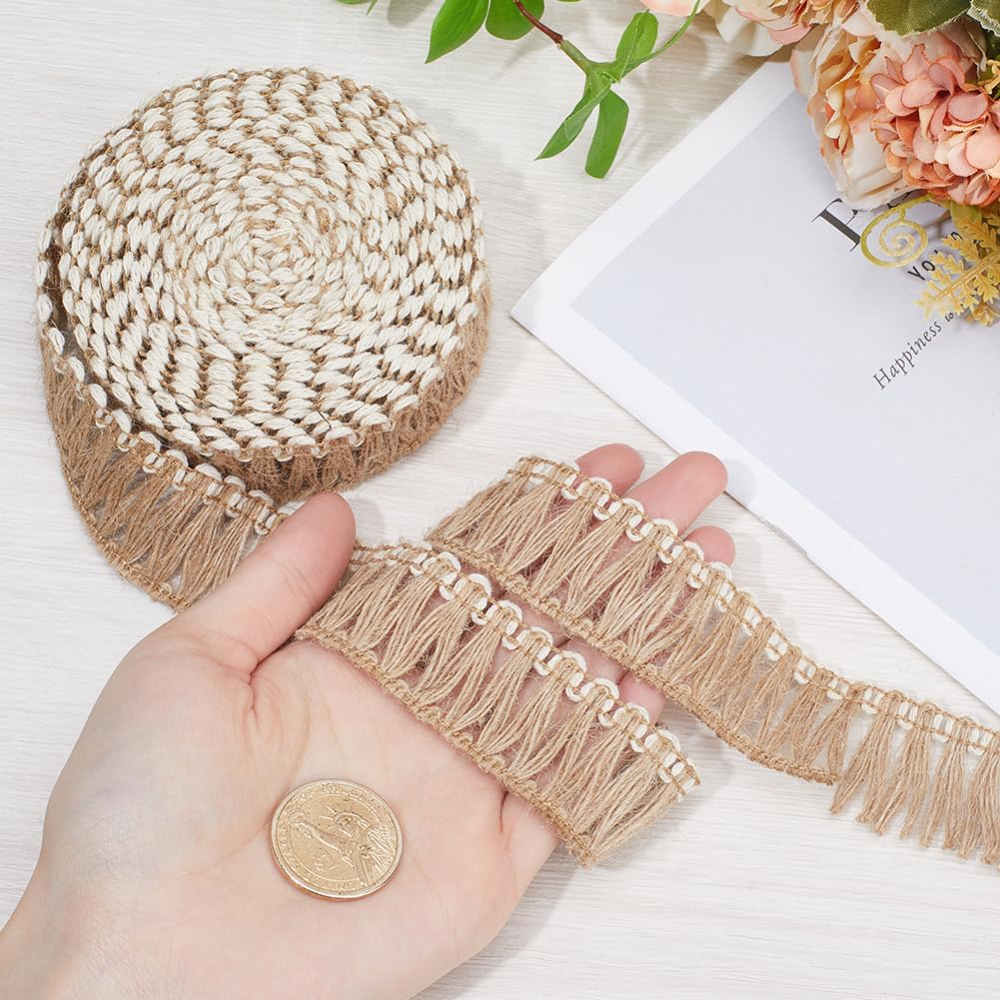 5 Meters Burlap Fringe Tassel  – Fringe Ribbon Sewing recenzja i cena