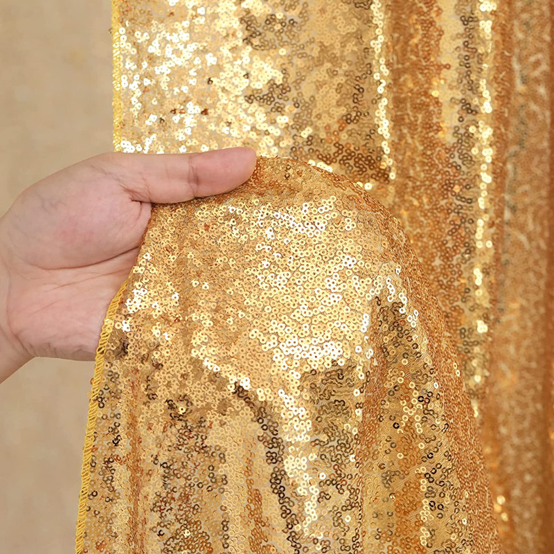 Gold/Silvery Sequin Backdrop C – Sequin Fabric Panel recenzja i cena