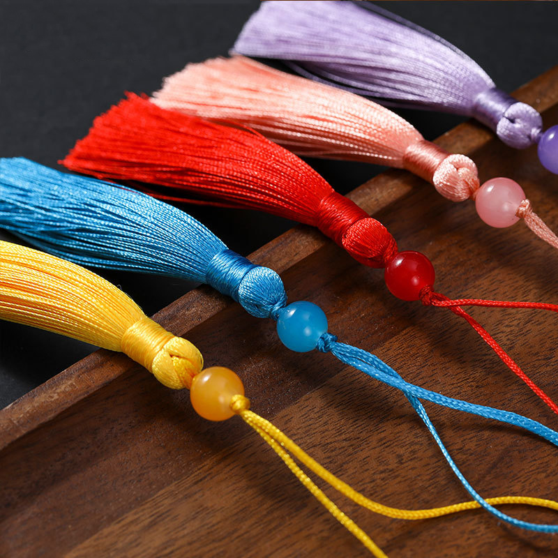 10/5Pcs Polyester Silk Tassel  – Beaded Trim Fringe recenzja i cena