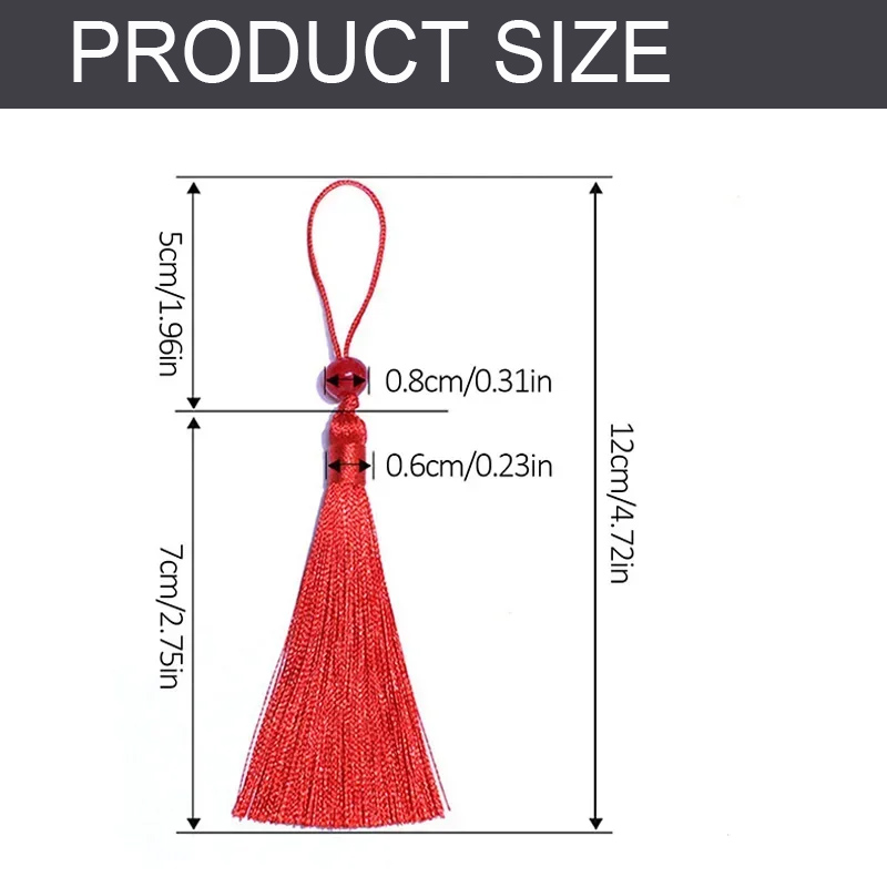 10/5Pcs Polyester Silk Tassel  – Beaded Trim Fringe recenzja i cena