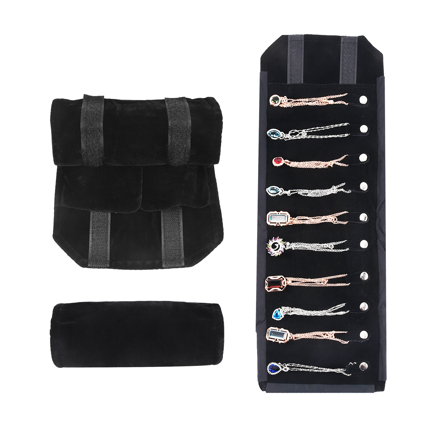 Travel Jewelry Necklace Displa – Velvet Ribbon Roll recenzja i cena