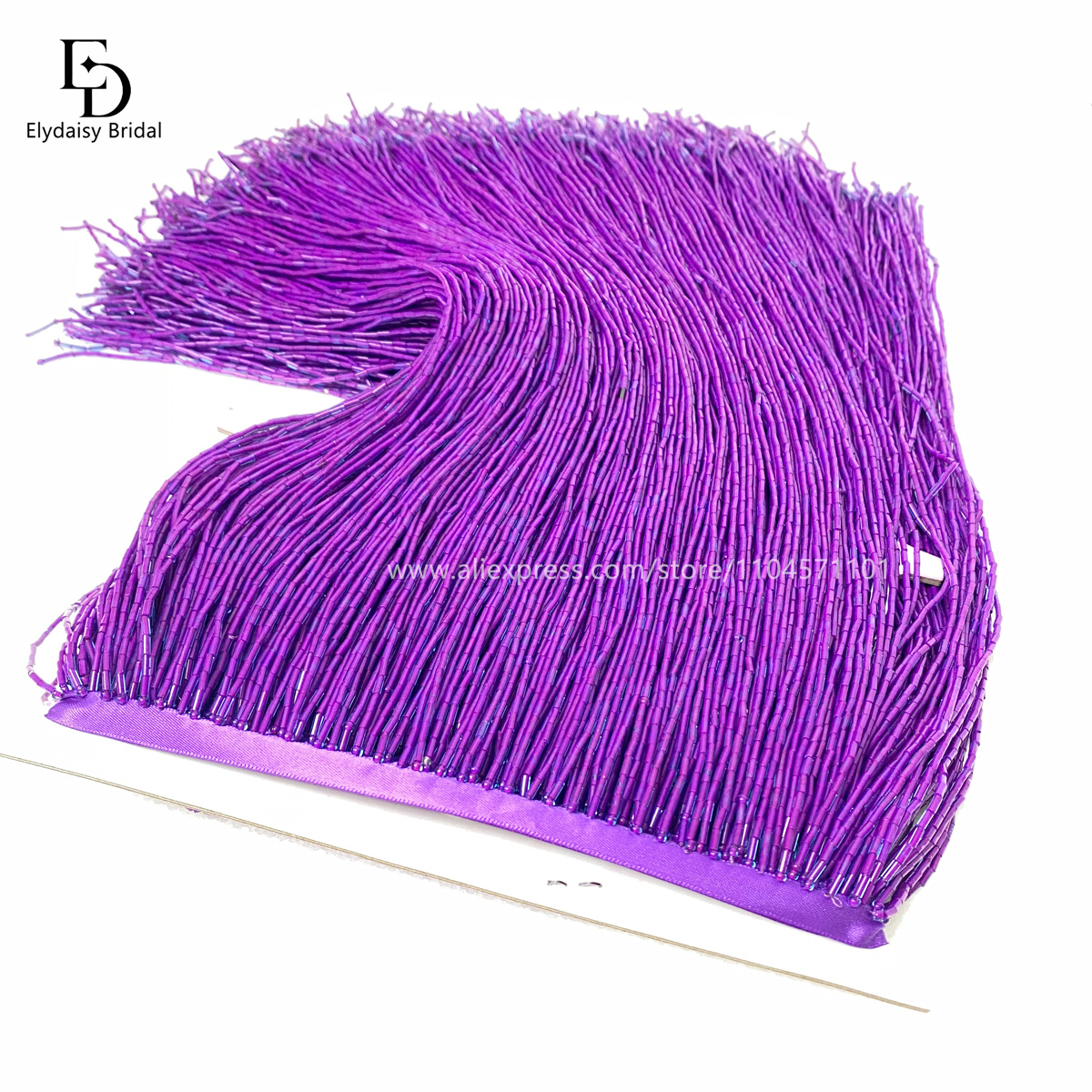 30CM Long Purple Green Black B – Fringe Ribbon Sewing recenzja i cena