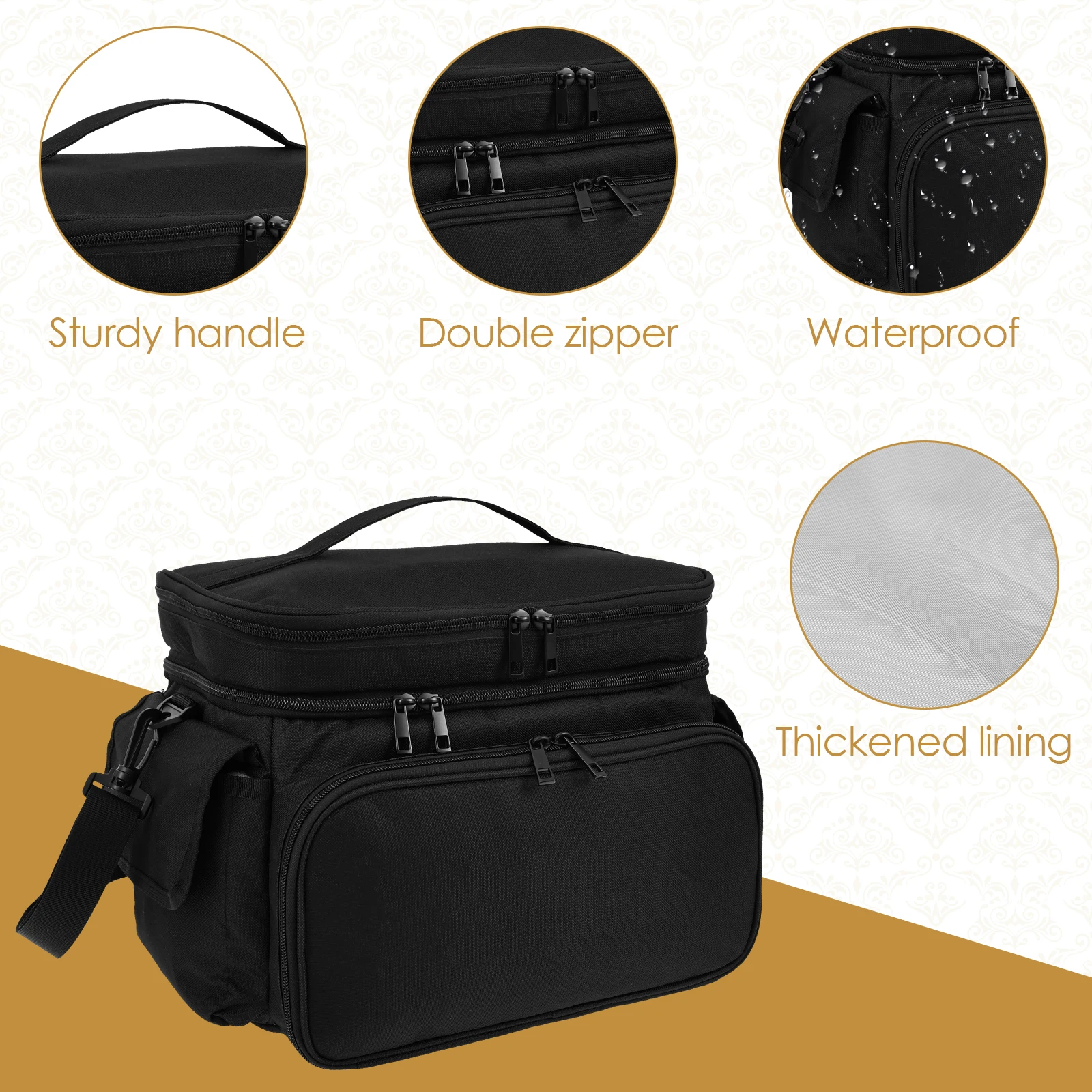 Large Sewing Bag Wool Knitting – Craft Embellishment Storage recenzja i cena