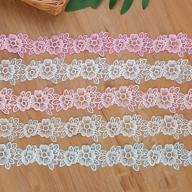 5CM Width Embroidered Organza  – Lace Ribbon Trim recenzja i cena