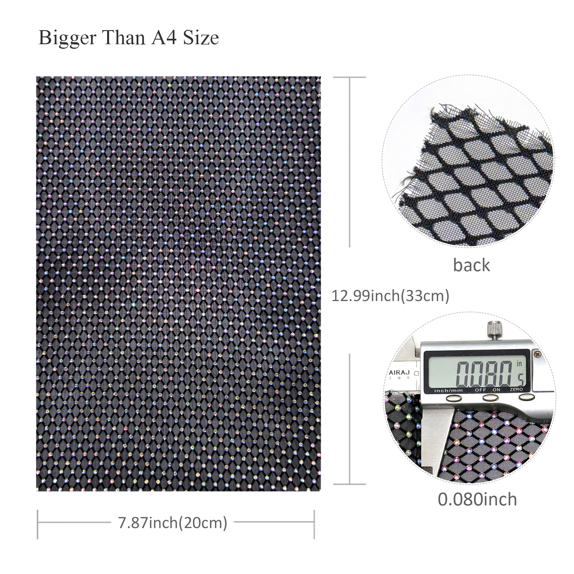 1pc 7.87x12.99inch Luxury Hotf – Hotfix Rhinestone Sheet recenzja i cena