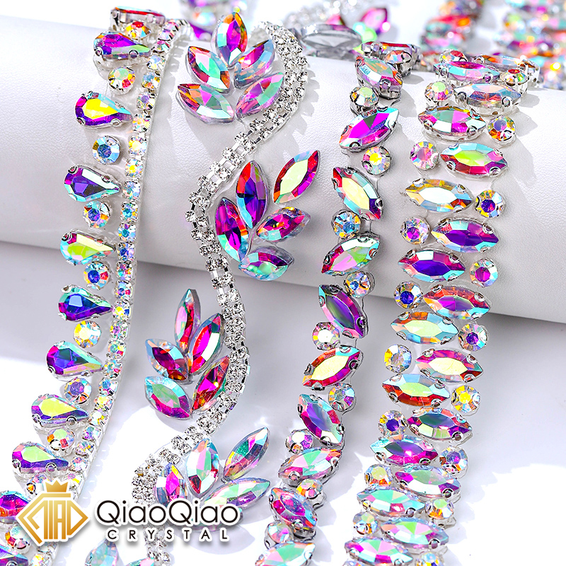 QIAO Rhinestone Trim Crystal A – Crystal Mesh Fabric recenzja i cena