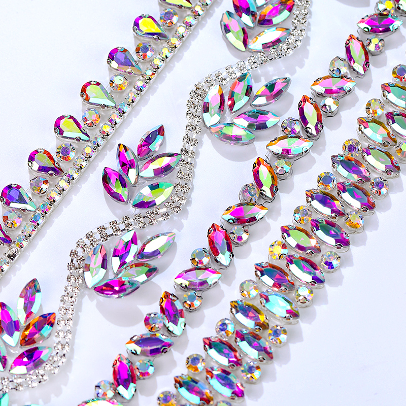 QIAO Rhinestone Trim Crystal A – Crystal Mesh Fabric recenzja i cena