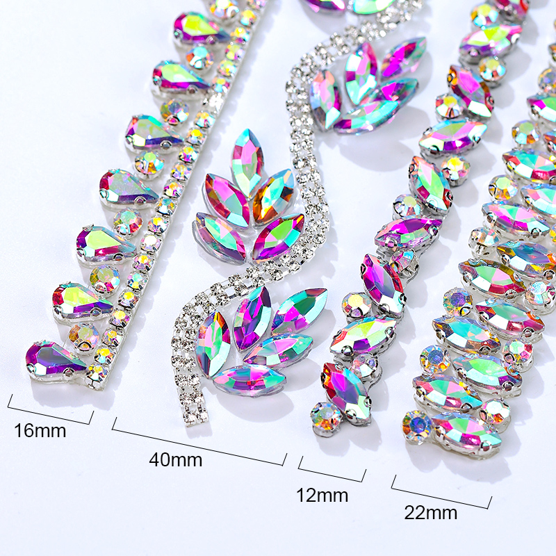 QIAO Rhinestone Trim Crystal A – Crystal Mesh Fabric recenzja i cena