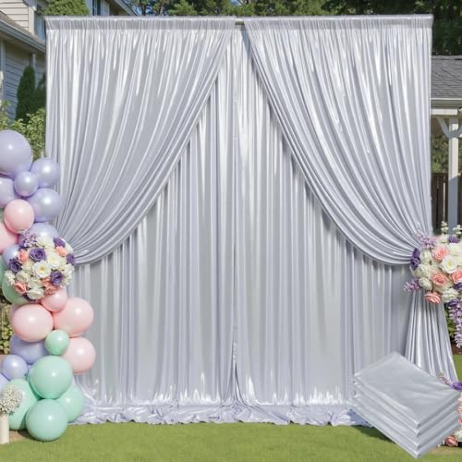 Parties and weddings: silver s – Sequin Fabric Panel recenzja i cena