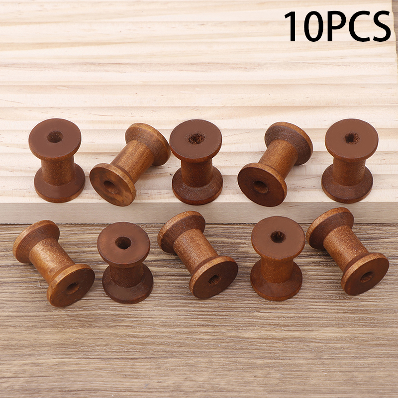 10Pc Vintage Wooden Spools DIY – Organza Ribbon Spool recenzja i cena