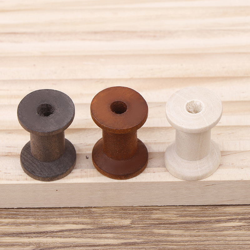 10Pc Vintage Wooden Spools DIY – Organza Ribbon Spool recenzja i cena