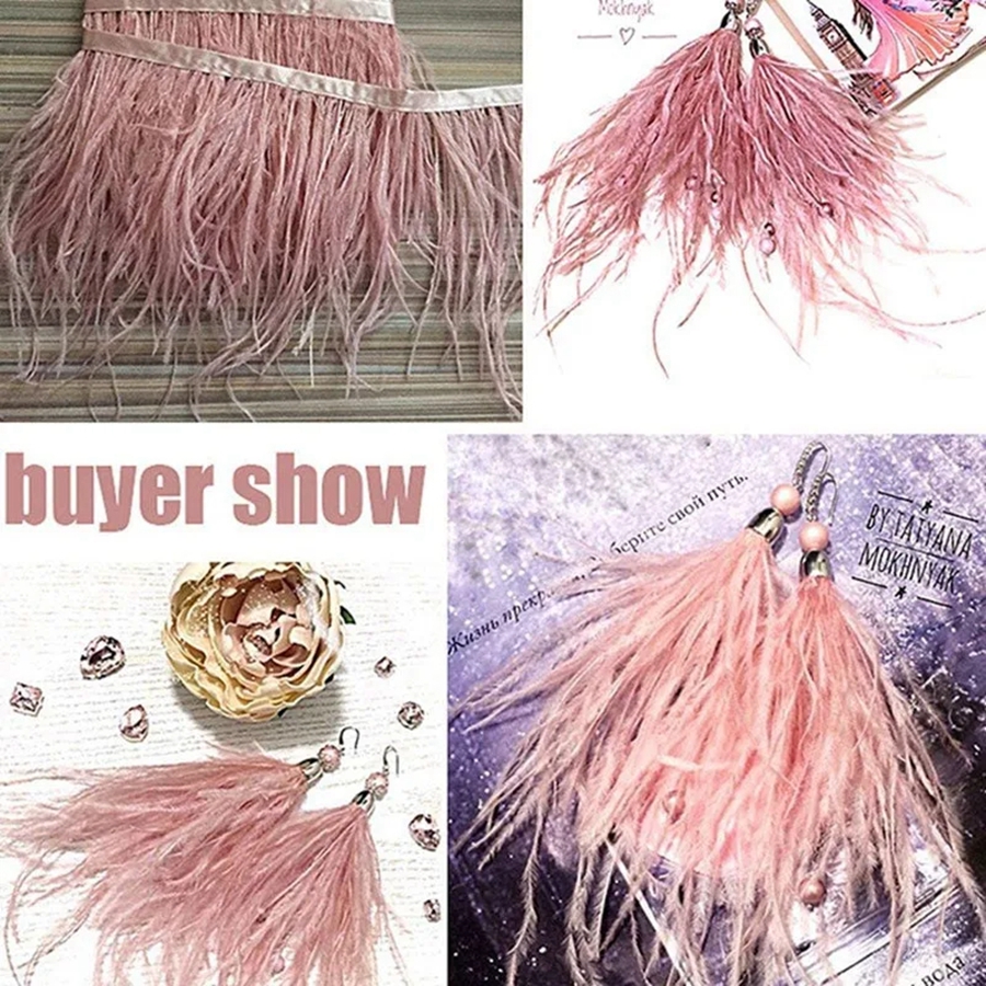 100CM Natural ostrich Feather  – Feather Trim Marabou recenzja i cena