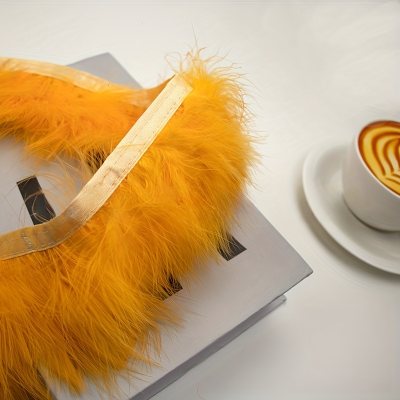Fluffy Turkey Feathers Trim Fr – Fringe Ribbon Sewing recenzja i cena
