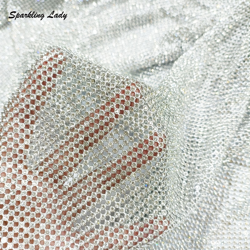 3MM Fashion Metal Rhinestone F – Crystal Mesh Fabric recenzja i cena