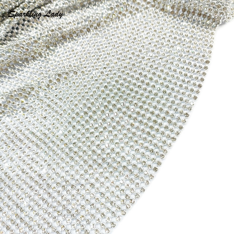 3MM Fashion Metal Rhinestone F – Crystal Mesh Fabric recenzja i cena