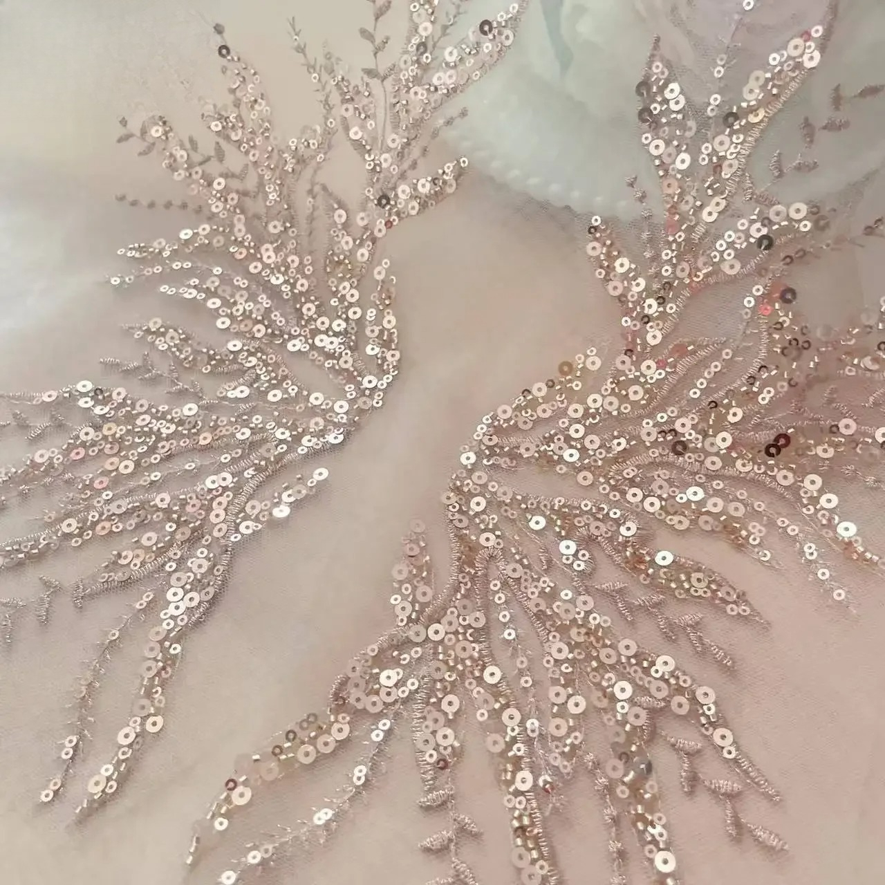 5Pair-2Pair.Rose Gold Sequin T – Applique Patch Flower recenzja i cena