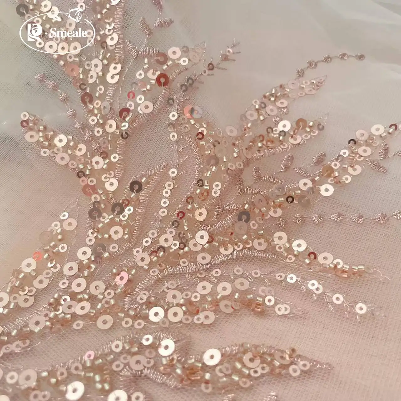 5Pair-2Pair.Rose Gold Sequin T – Applique Patch Flower recenzja i cena
