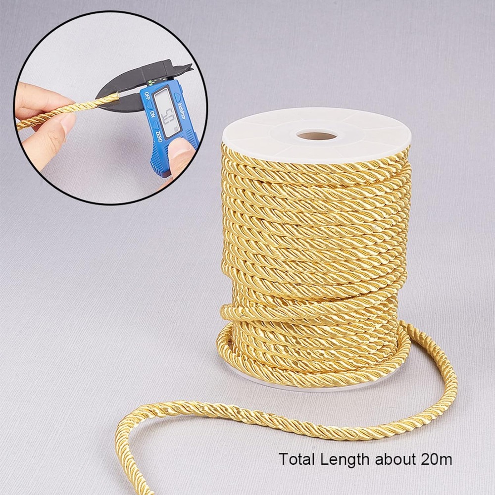 5mm 18 Yards Twisted Gold Rope – Cord Trim Twisted recenzja i cena