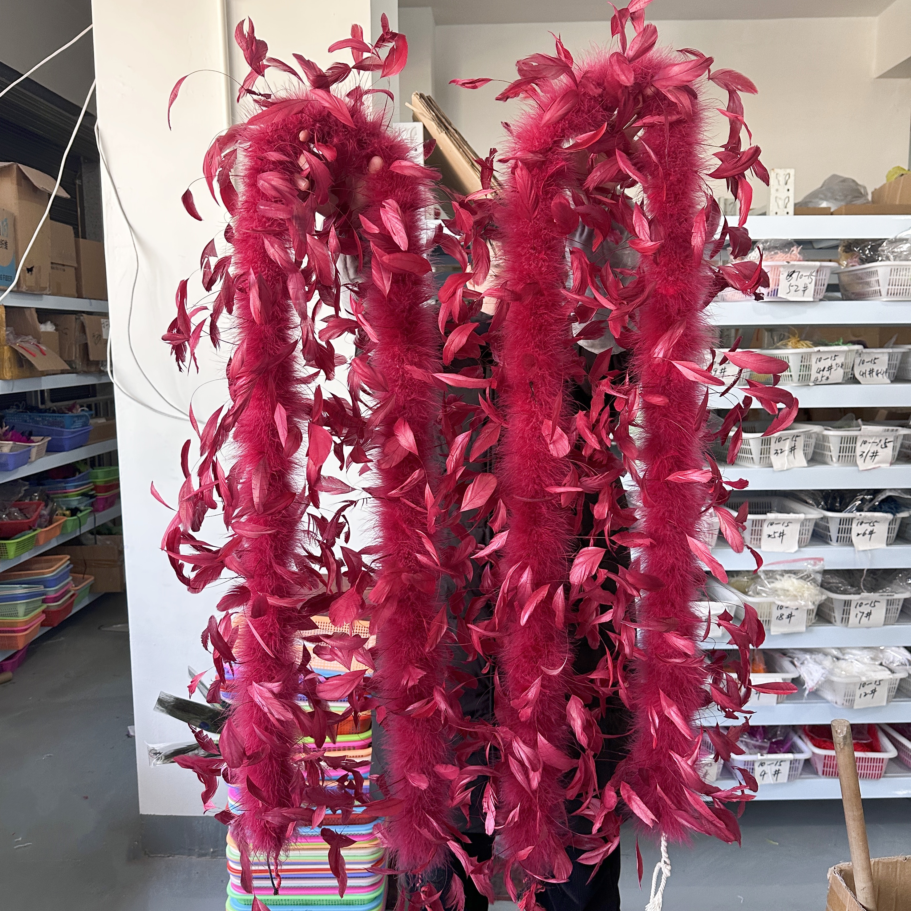 2Meter Burgundy Turkey Marabou – Feather Trim Marabou recenzja i cena