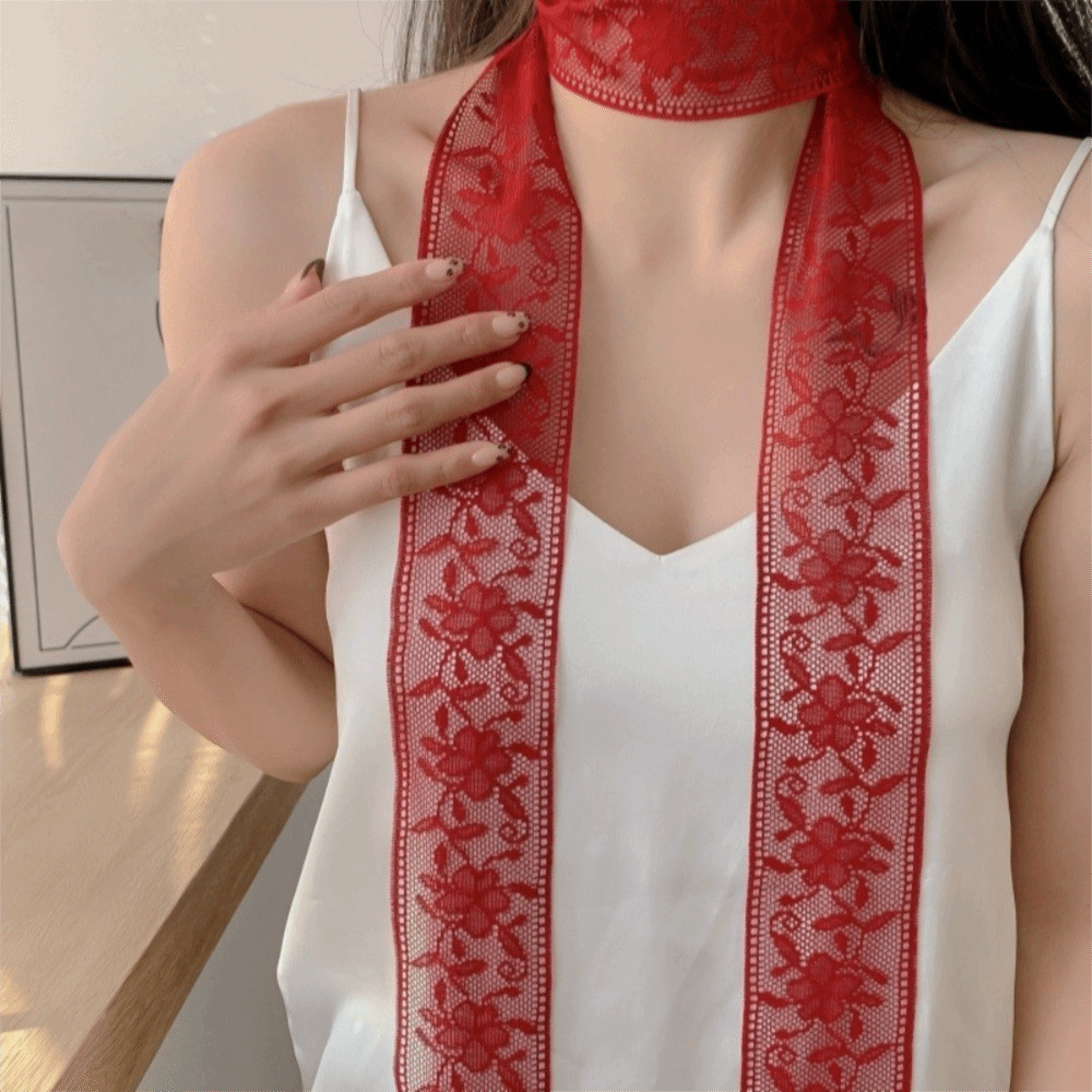 Stylish Floral Lace Printed Sc – Lace Ribbon Trim recenzja i cena