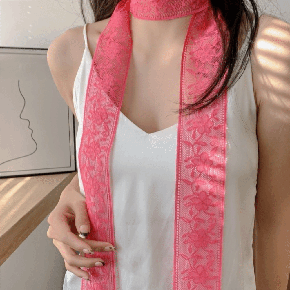 Stylish Floral Lace Printed Sc – Lace Ribbon Trim recenzja i cena