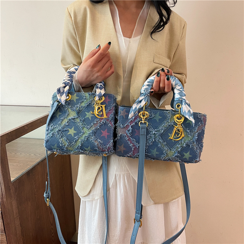 Y2K Women's New Denim Star Han – Craft Embellishment Storage recenzja i cena