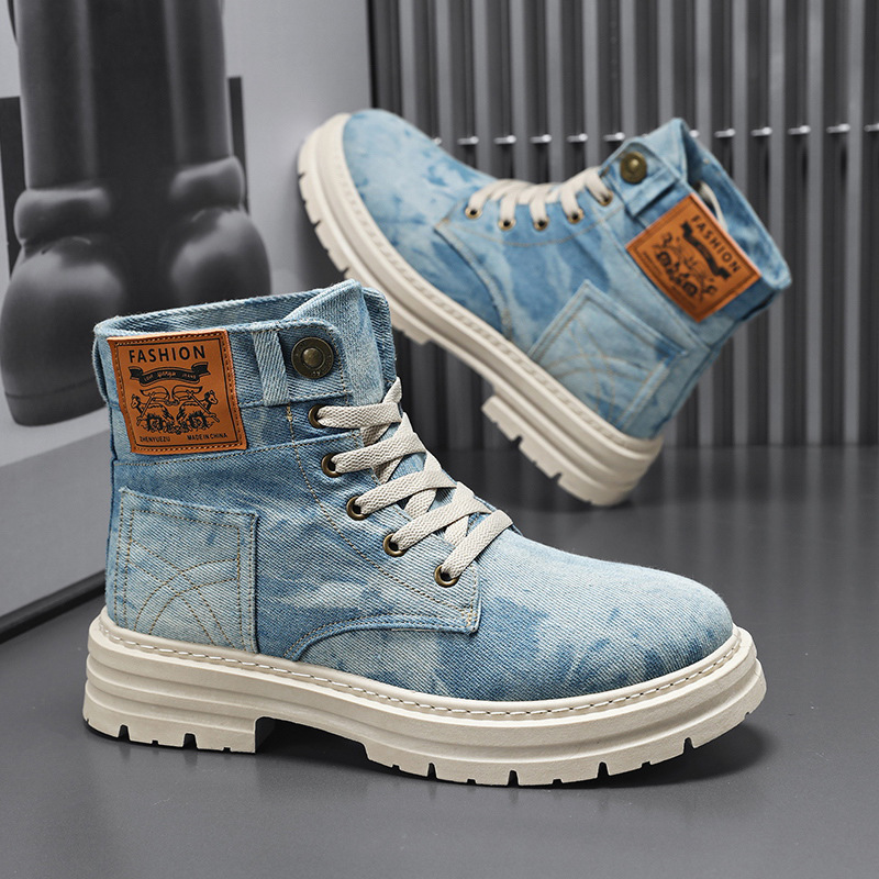 Spring High Top Mens Shoes 202 – Guipure Lace Panel recenzja i cena
