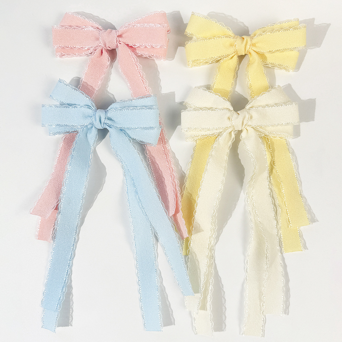 Bulk 20pc Long Tassel Hair Cli – Lace Ribbon Trim recenzja i cena