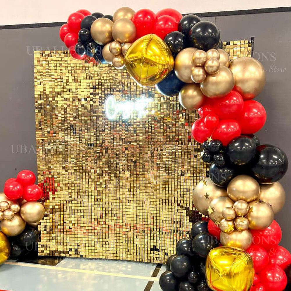 Champagne Gold Shimmer Backdro – Sequin Fabric Panel recenzja i cena