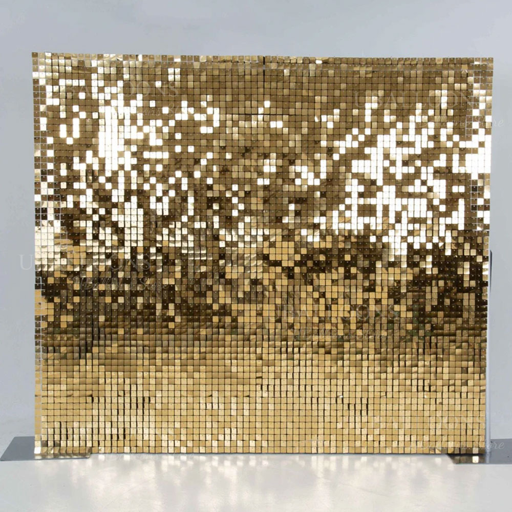 Champagne Gold Shimmer Backdro – Sequin Fabric Panel recenzja i cena