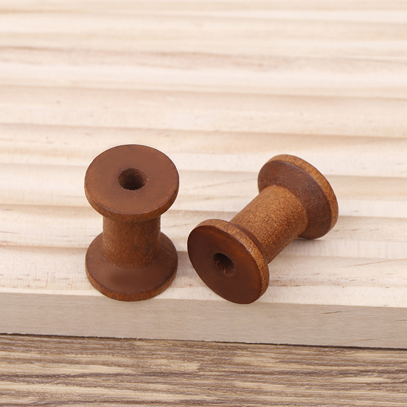 10Pc Vintage Wooden Spools DIY – Organza Ribbon Spool recenzja i cena