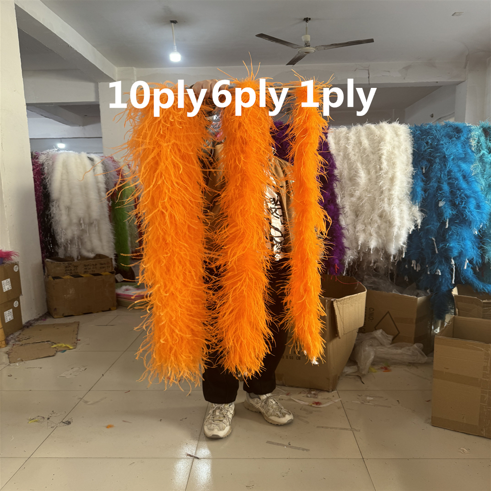 Natural Ostrich feather boa 1  – Feather Trim Marabou recenzja i cena