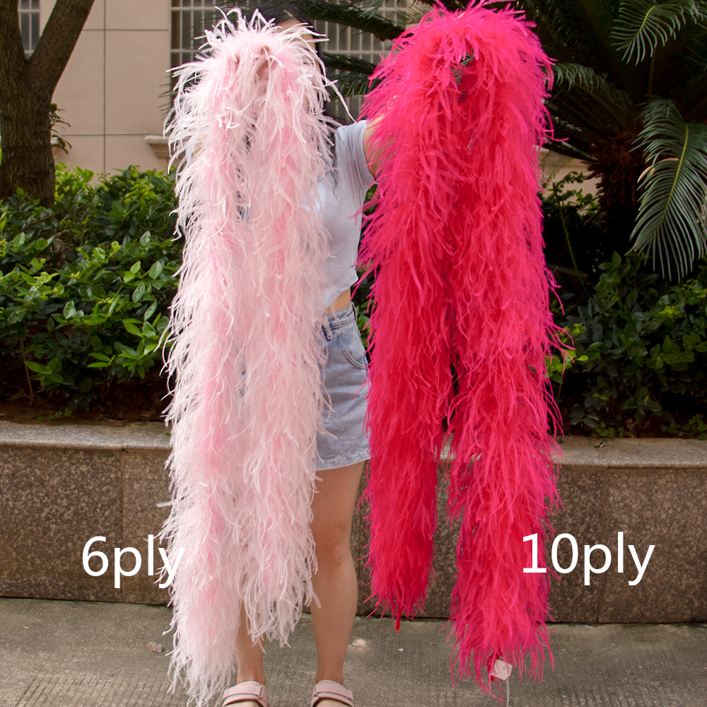 Natural Ostrich feather boa 1  – Feather Trim Marabou recenzja i cena