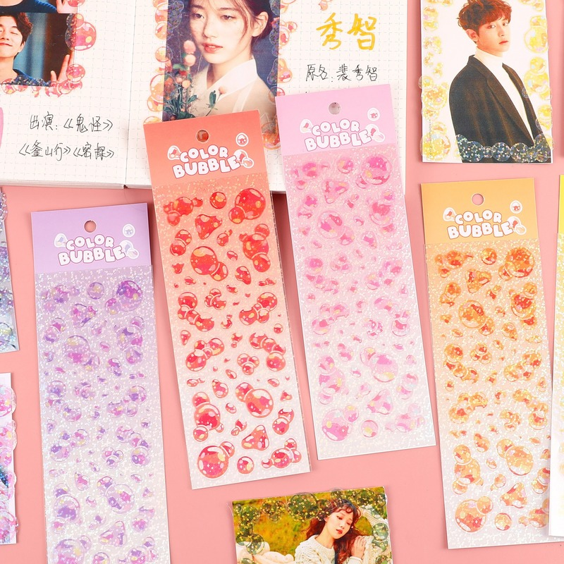 Aesthetic Bubble Kawaii Sticke – Glitter Vinyl Roll recenzja i cena