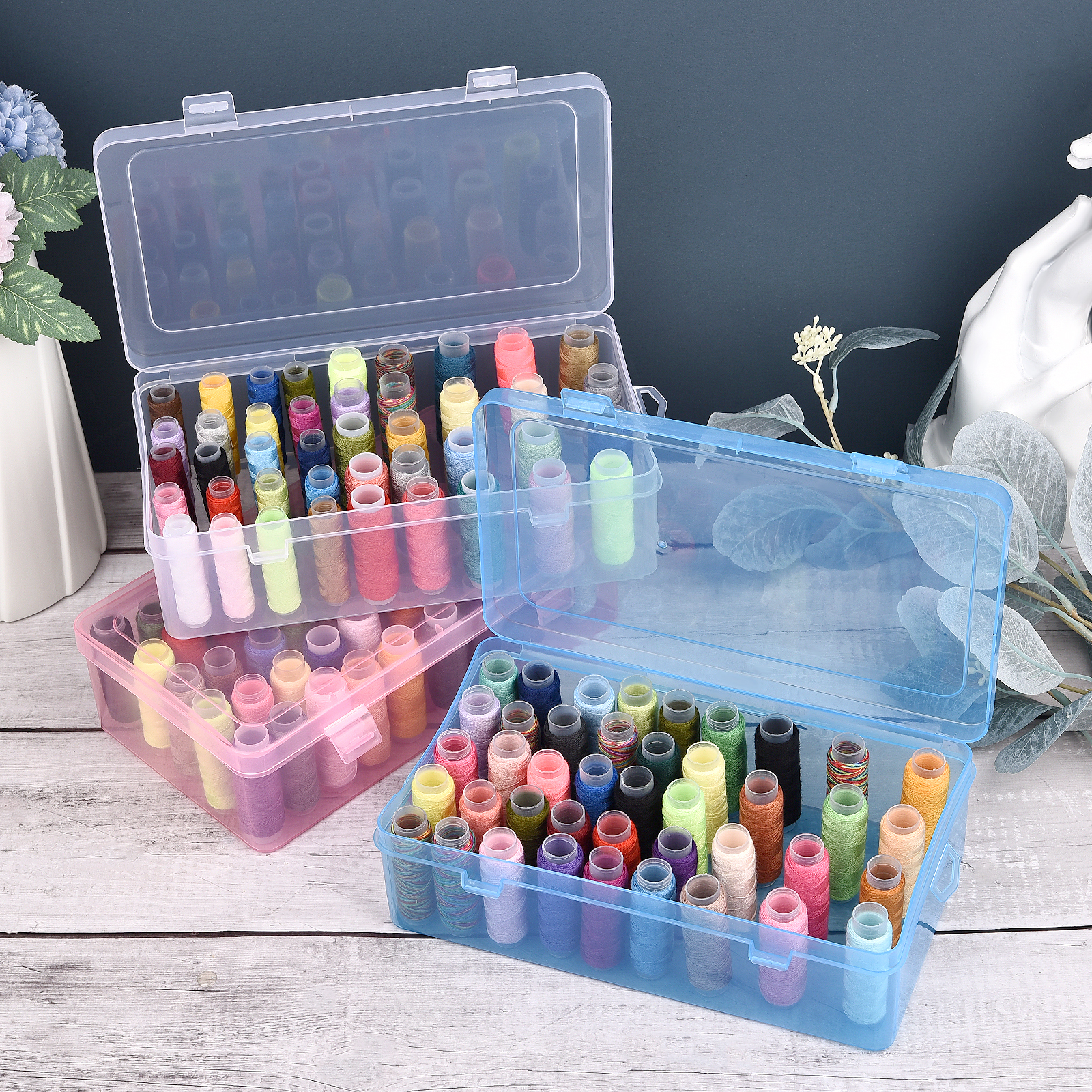 New Sewing Thread Box 42 Piece – Craft Embellishment Storage recenzja i cena