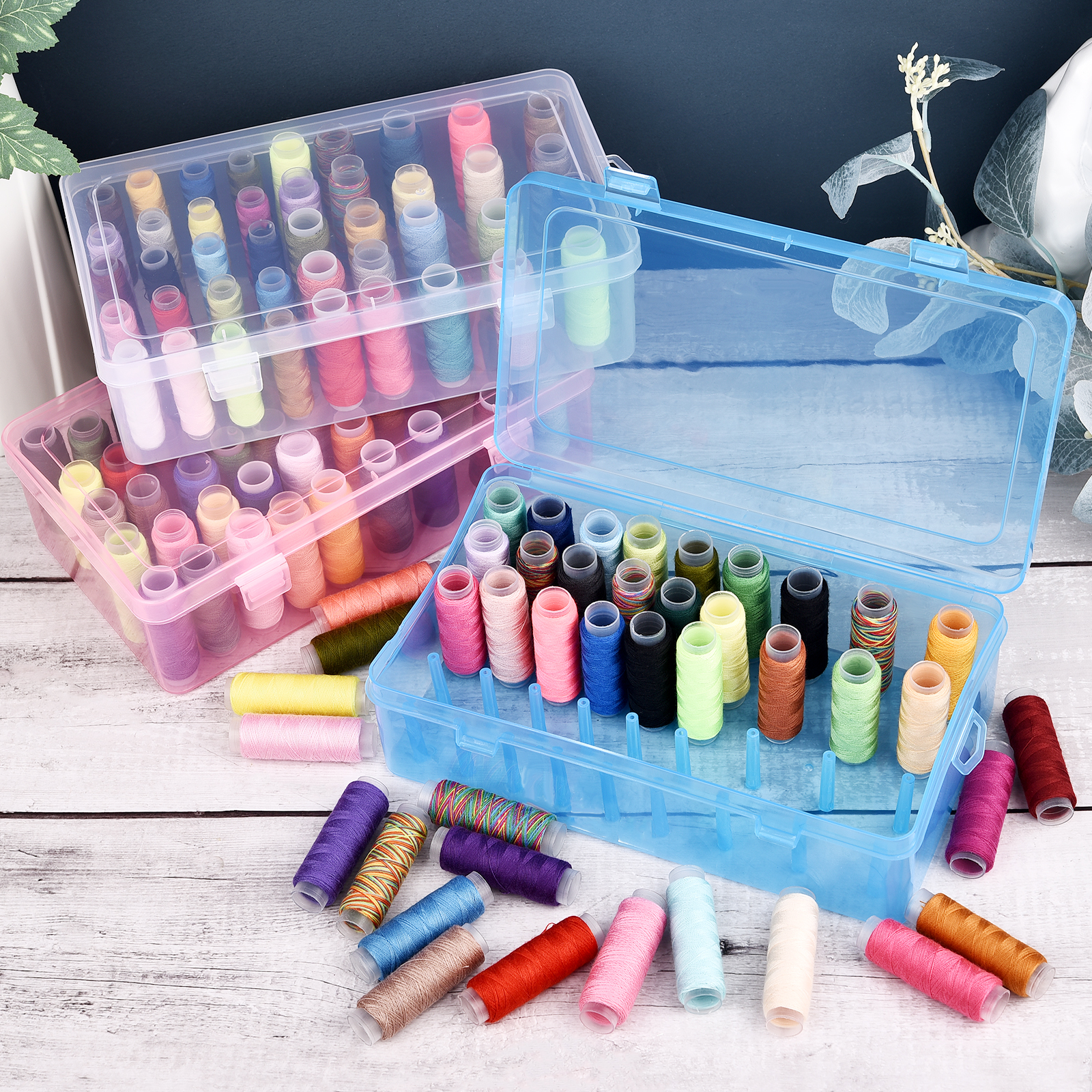 New Sewing Thread Box 42 Piece – Craft Embellishment Storage recenzja i cena