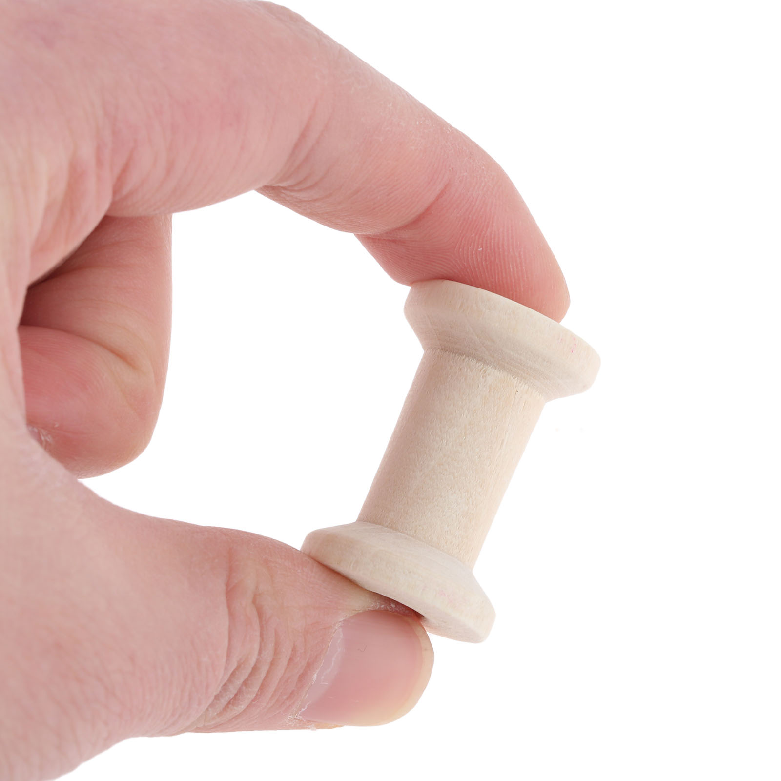 10Pcs Sewing Wooden Bobbins Sp – Organza Ribbon Spool recenzja i cena
