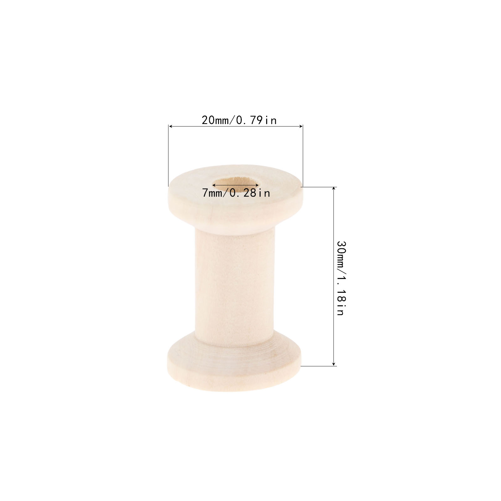 10Pcs Sewing Wooden Bobbins Sp – Organza Ribbon Spool recenzja i cena