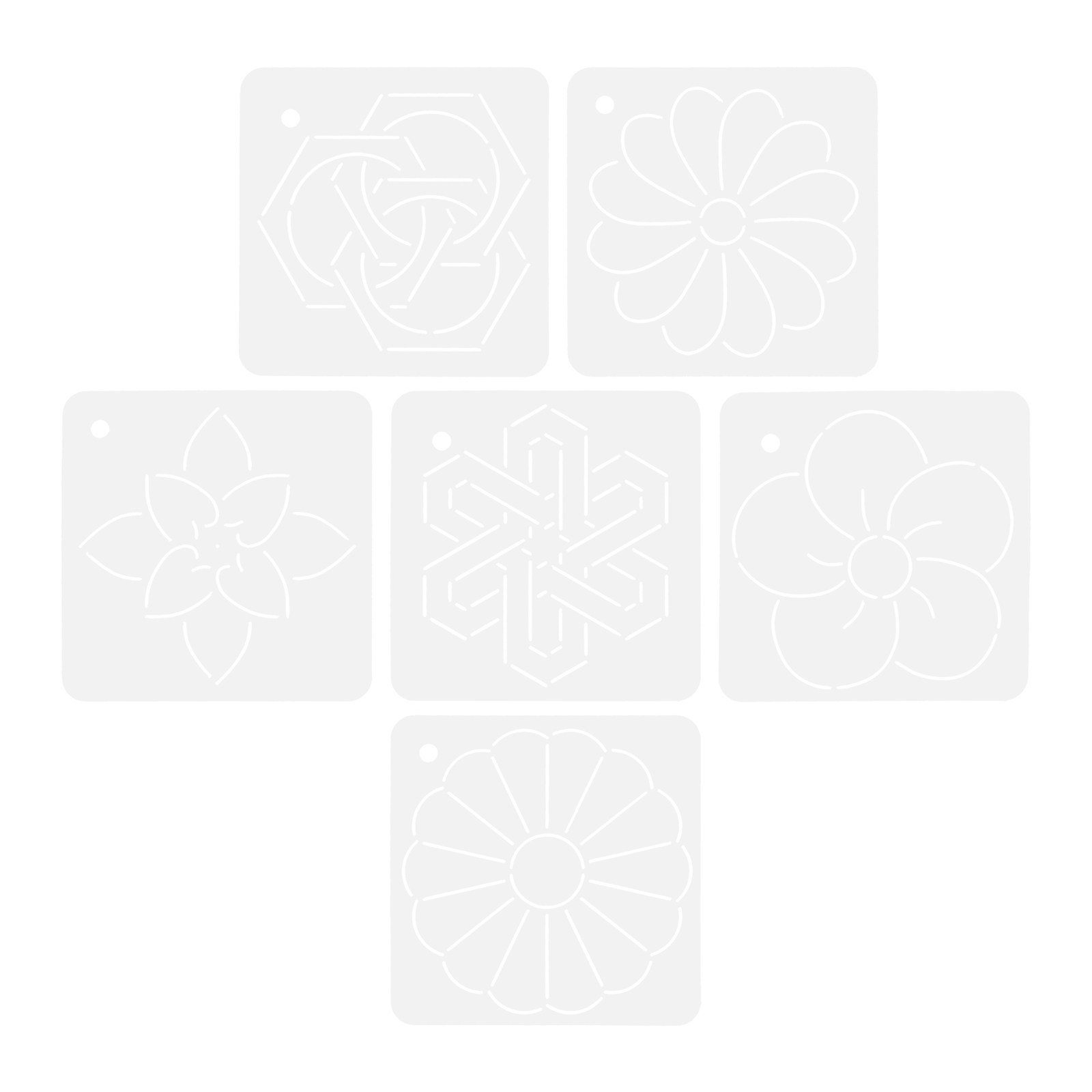 6Pcs Quilting Templates Acryli – Embroidery Craft recenzja i cena