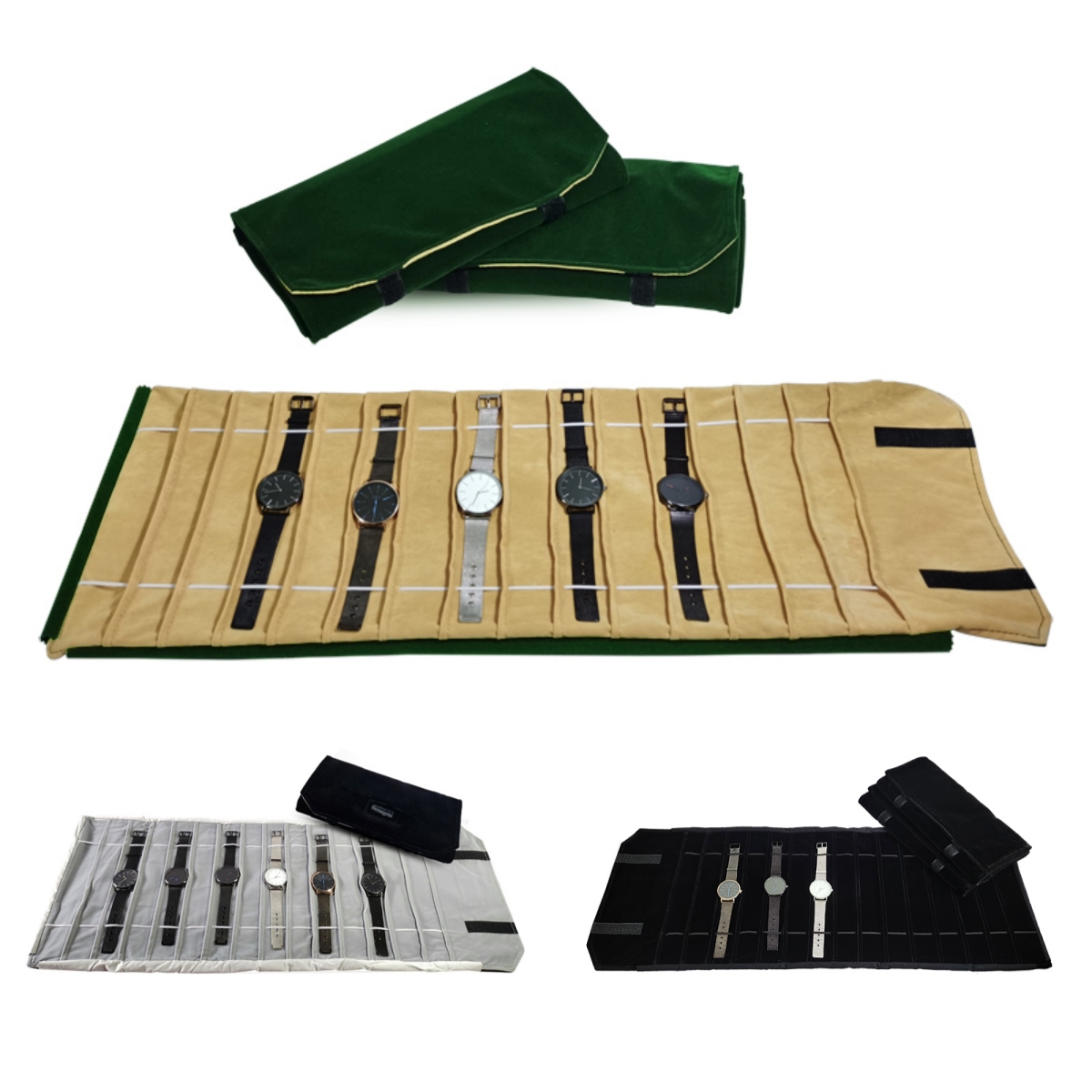 Velvet Watch Roll Bag Jewelry  – Velvet Ribbon Roll recenzja i cena
