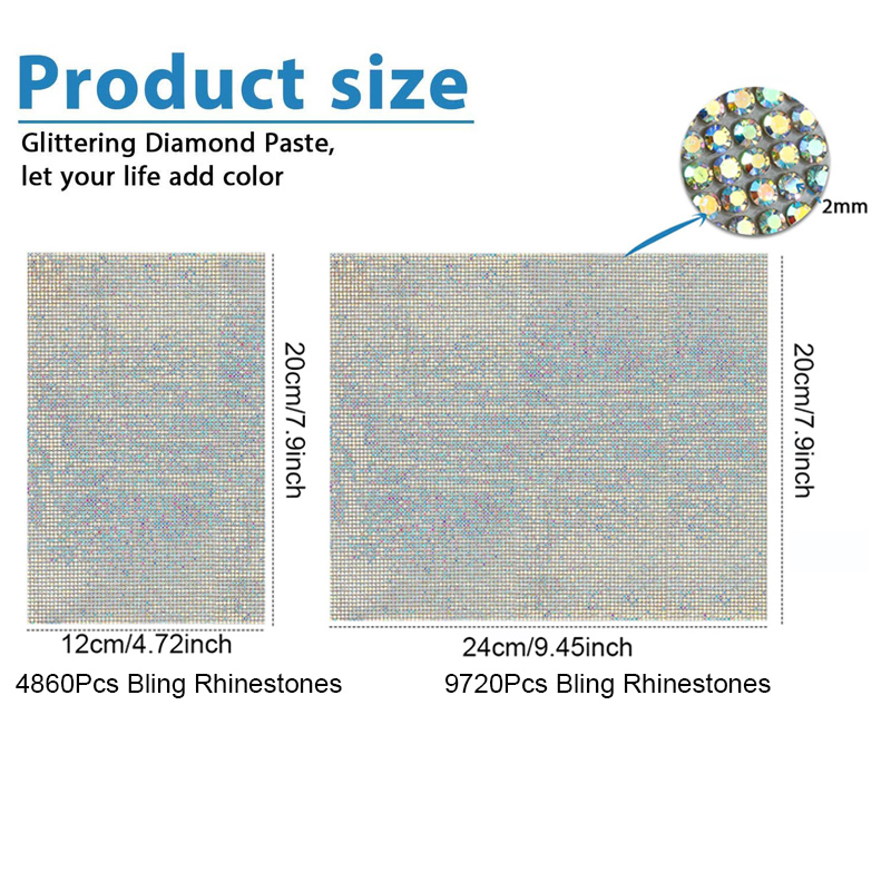 9720/4860Pcs Bling Rhinestone  – Hotfix Rhinestone Sheet recenzja i cena