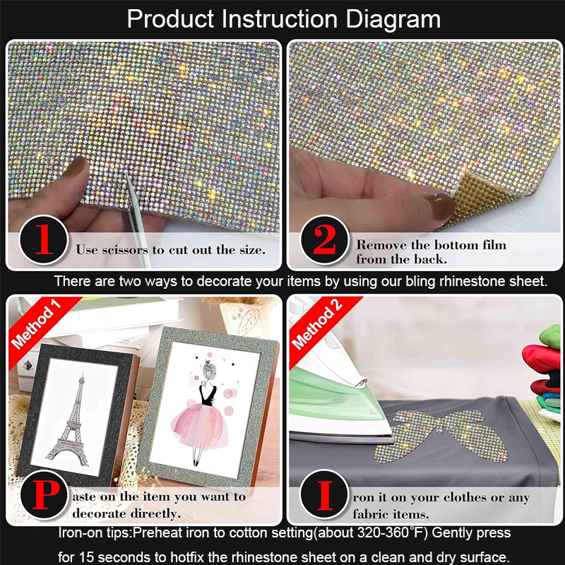 9720/4860Pcs Bling Rhinestone  – Hotfix Rhinestone Sheet recenzja i cena