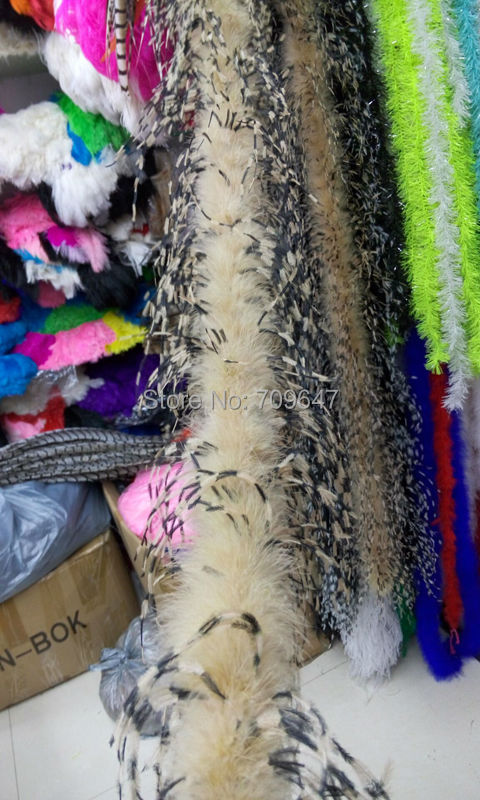 2Yards/lot Luxury Khaki&BLACK& – Feather Trim Marabou recenzja i cena