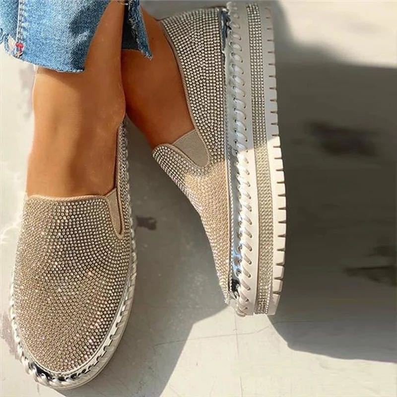 Women's Shoes 2022 Fashion  Fl – Sew On Rhinestone recenzja i cena
