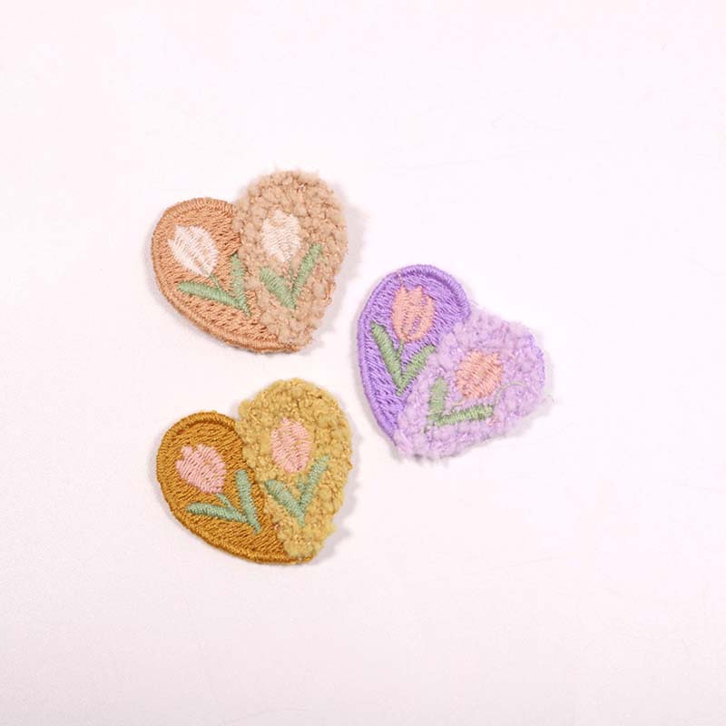 10PCS Wool Plush Love Flower A – Applique Patch Flower recenzja i cena